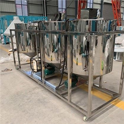 Maquinário para planta de refinaria de óleo bruto de soja e coco