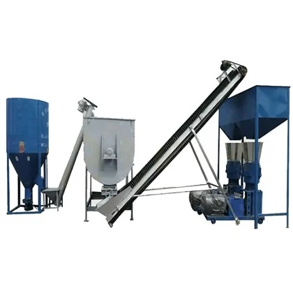 Linha completa de produção de pellets de ração