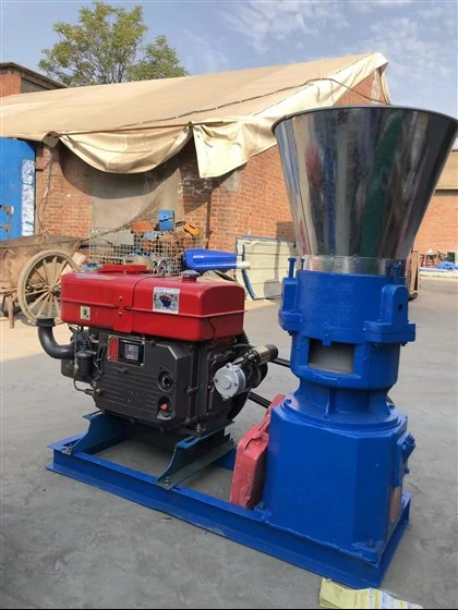 Máquina móvel de pellets de serragem